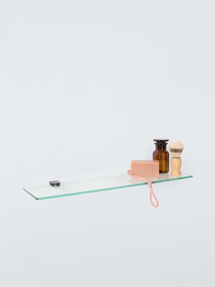 John Lewis Opus Glass Shelf - view 2, Black