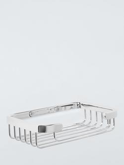 John Lewis Opus Shower Basket, Chrome