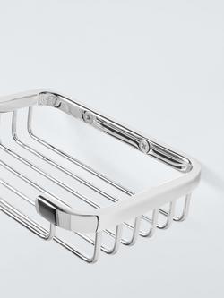 John Lewis Opus Shower Basket - view 2, Chrome