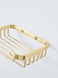 John Lewis Opus Shower Basket, Brass