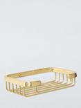 John Lewis Opus Shower Basket, Brass