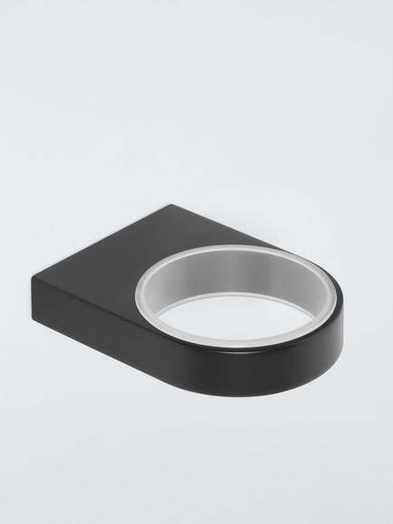 John Lewis Opus Bathroom Tumbler and Holder - view 2, Black