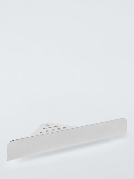 John Lewis Modernist Corner Shower Shelf, Silver, 