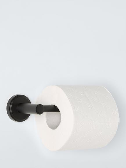 John Lewis Orbit Bar Toilet Roll Holder - view 2, Black