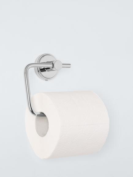 John Lewis Orbit Swing Toilet Roll Holder - view 2, Chrome