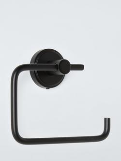 John Lewis Orbit Swing Toilet Roll Holder, Black