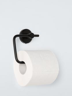 John Lewis Orbit Swing Toilet Roll Holder - view 2, Black