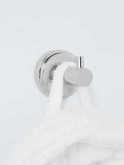 John Lewis Orbit Single Robe Hook - view 2, Chrome