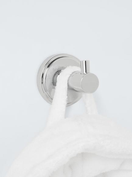 John Lewis Orbit Single Robe Hook - view 2, Chrome