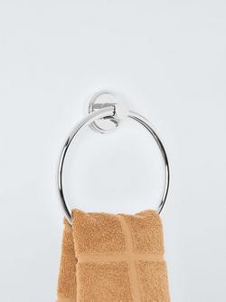 John Lewis Orbit Towel Ring - view 2, Chrome