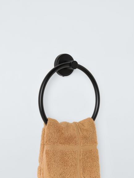 John Lewis Orbit Towel Ring - view 2, Black