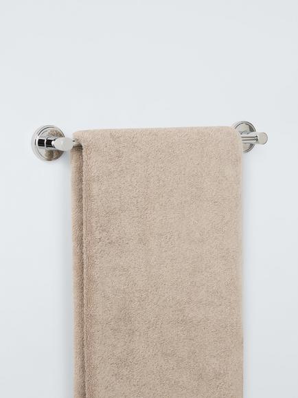 John Lewis Orbit Single Towel Rail, 32cm - view 2, Chrome