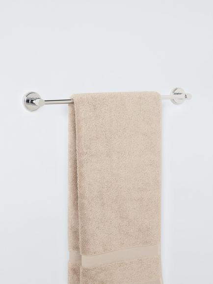 John Lewis Orbit Single Towel Rail, 45cm - view 2, Chrome