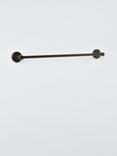 John Lewis Orbit Single Towel Rail, 45cm, Black