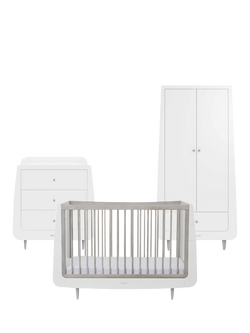 Snüz Snüzkot Skandi 3 Piece Nursery Furniture Set, Silver Birch