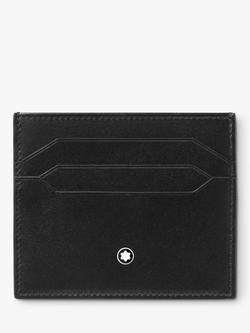 Montblanc Meisterstück Leather Card Holder, Black, Black
