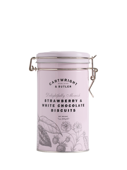 Cartwright & Butler Strawberry & White Chocolate Biscuits, 200g, Multi