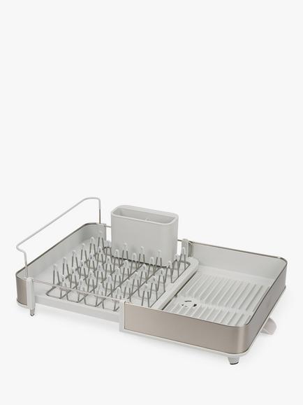 Joseph Joseph Extend Stainless Steel Dish Drainer, Light Stone