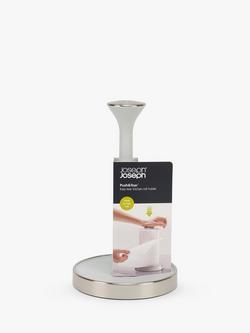 Joseph Joseph Push and Tear Kitchen Roll Holder - view 2, Light Stone