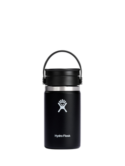 Hydro Flask Double Wall Vacuum Insulated Stainless Steel Wide Mouth Travel Mug, 355ml, Black