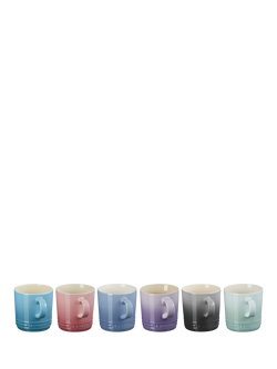 Le Creuset Stoneware Mugs, 350ml, Set of 6, Assorted, Assorted