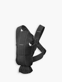 BabyBjörn Baby Woven Mini Carrier, Black, Black