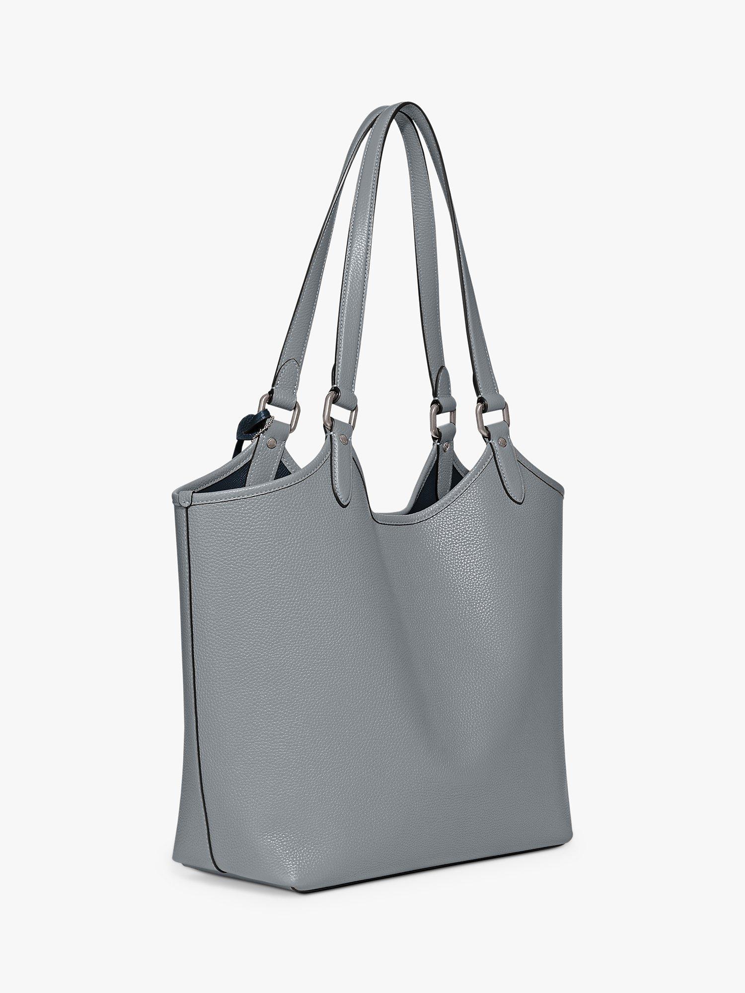 Coach Leather Day Tote Bag, Blue Grey