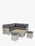 KETTLER Palma Signature 6-Seater Mini Corner Garden Lounging/Dining Set with Slatted Top High/Low Table