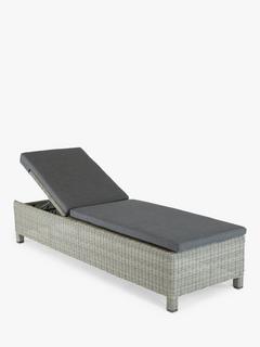 KETTLER Palma Sunlounger, White Wash/Grey Taupe