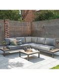 KETTLER Elba Low Corner 4-Seater Garden Lounging Set, Grey/Natural