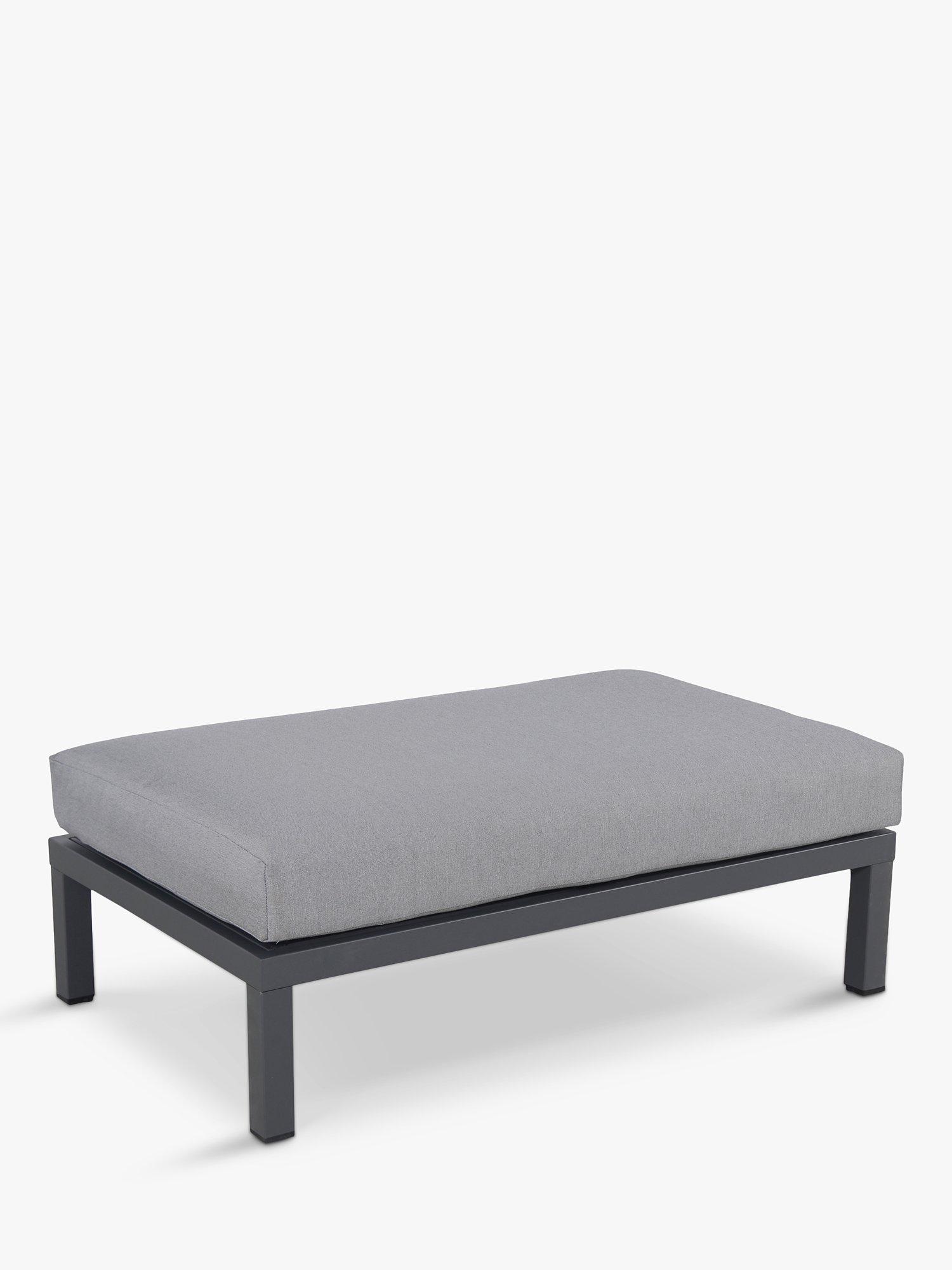 KETTLER Elba Garden Double Footstool, Grey