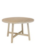 KETTLER Cora 4-Seater Round Garden Dining Table, FSC-Certified (Acacia Wood), Natural