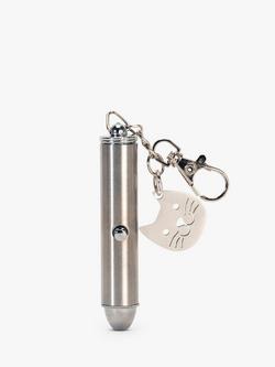 Kikkerland Stainless Steel Cat Laser Pointer, Multi