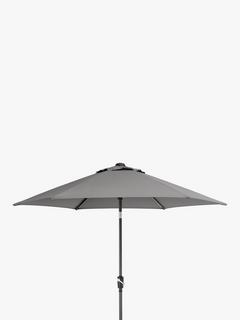 KETTLER Wind-Up Garden Parasol, 2.5m, Slate