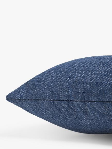 John Lewis Indoor/Outdoor Bench Cushion - view 2, Blue Navy