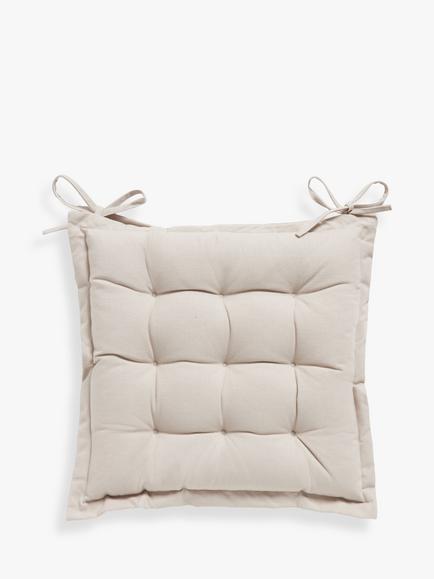John Lewis Indoor/Outdoor Seat Pad, Greige
