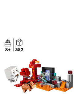 LEGO Minecraft The Nether Portal Ambush Building Toy 21255 - view 2, Multi