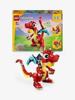 LEGO Creator 3in1 Red Dragon Toy with Animal Figures 31145, Multi