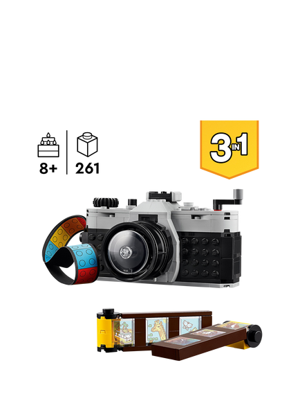 LEGO Creator 3in1 Retro Camera Toy for Girls and Boys 31147 - view 2, Multi