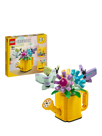 LEGO Creator 3in1 Flowers in Watering Can Nature Toys 31149, Multi