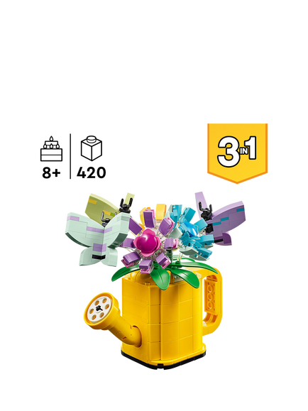 LEGO Creator 3in1 Flowers in Watering Can Nature Toys 31149 - view 2, Multi