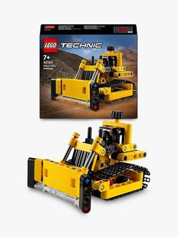 LEGO Technic Heavy-Duty Bulldozer Construction Toy 42163, Multi