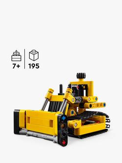 LEGO Technic Heavy-Duty Bulldozer Construction Toy 42163 - view 2, Multi