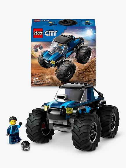 LEGO City Blue Monster Truck Toy Vehicle Playset 60402, Multi