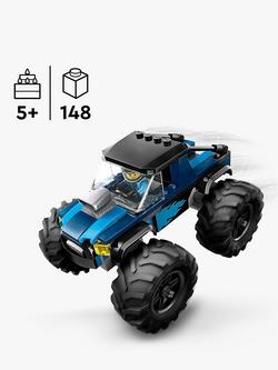 LEGO City Blue Monster Truck Toy Vehicle Playset 60402 - view 2, Multi
