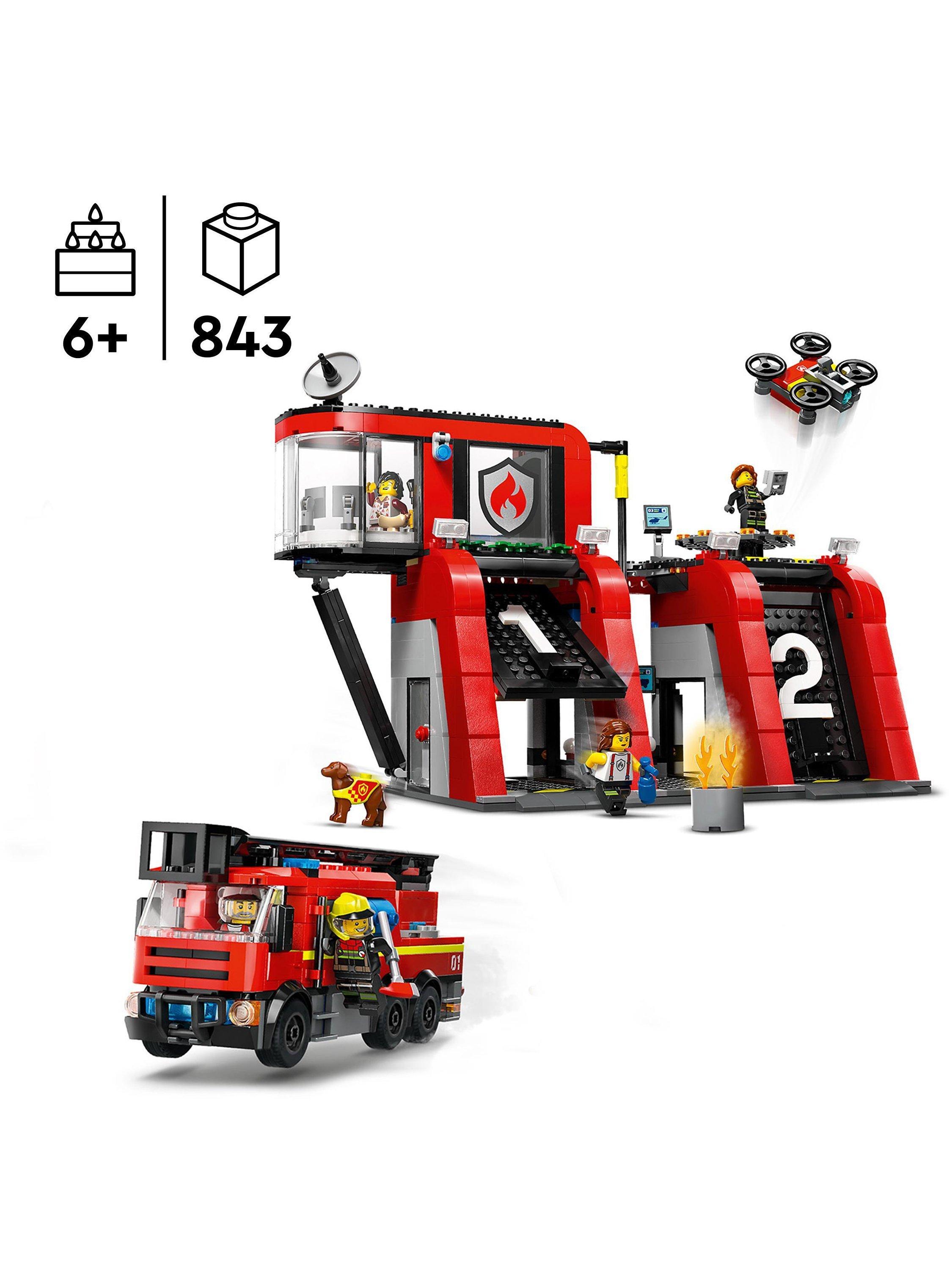 Lego city fire house sale