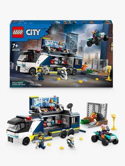 LEGO City Police Mobile Crime Lab Truck Toy Set 60418, Multi