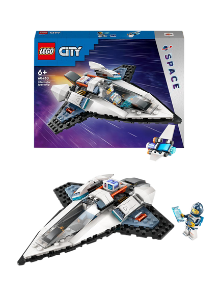 LEGO City Interstellar Spaceship Outer Space Toy Set 60430, Multi