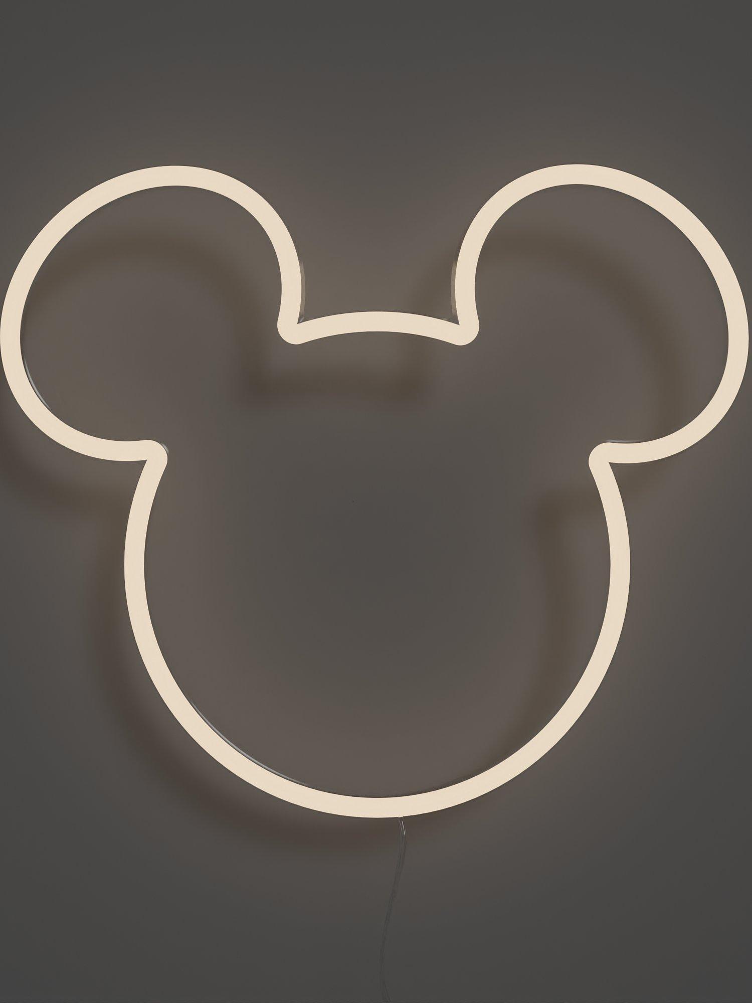 Yellowpop Disney Mickey Ears LED Neon Sign, White