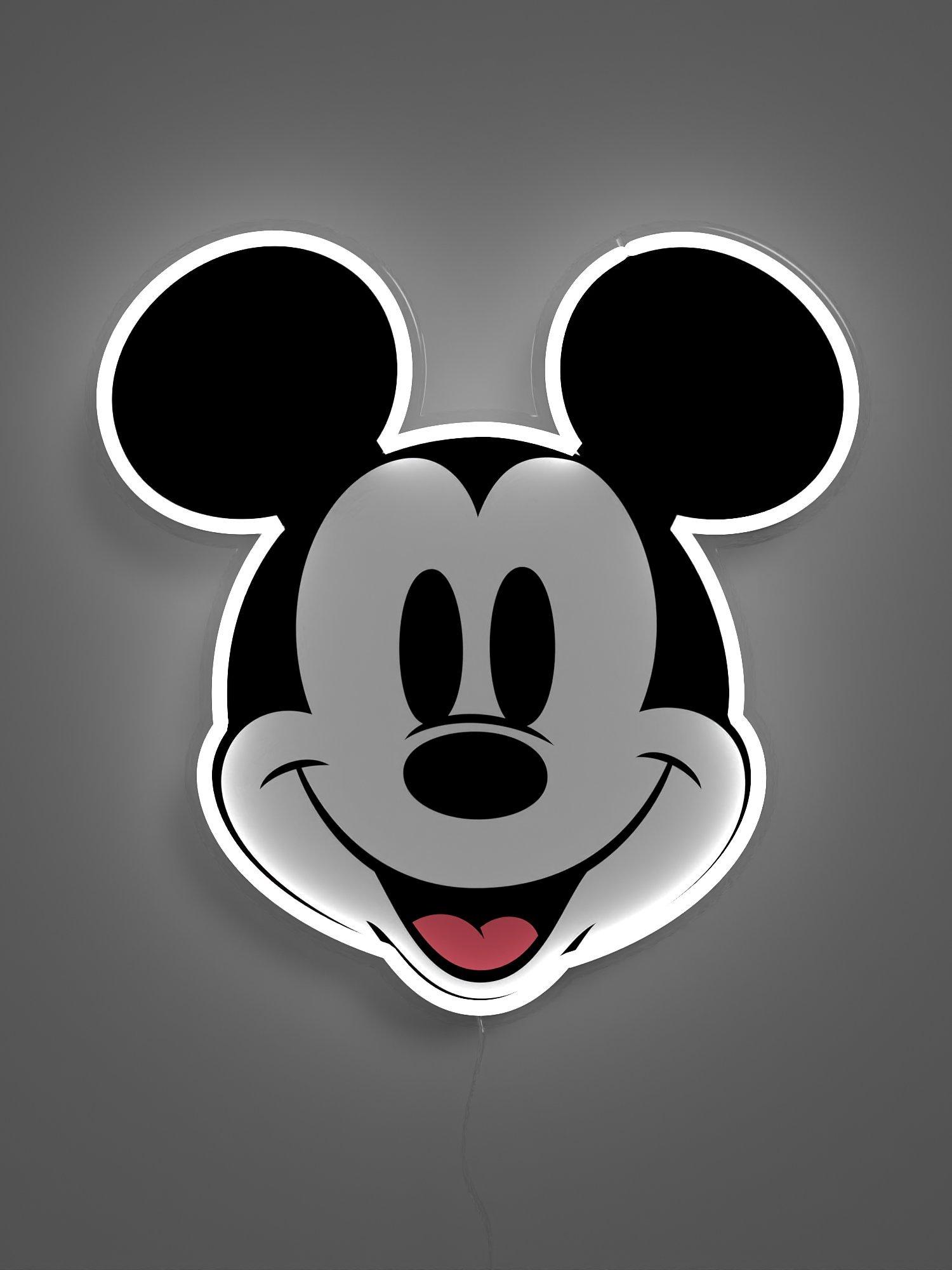 Yellowpop Mickey LED Neon Sign, White